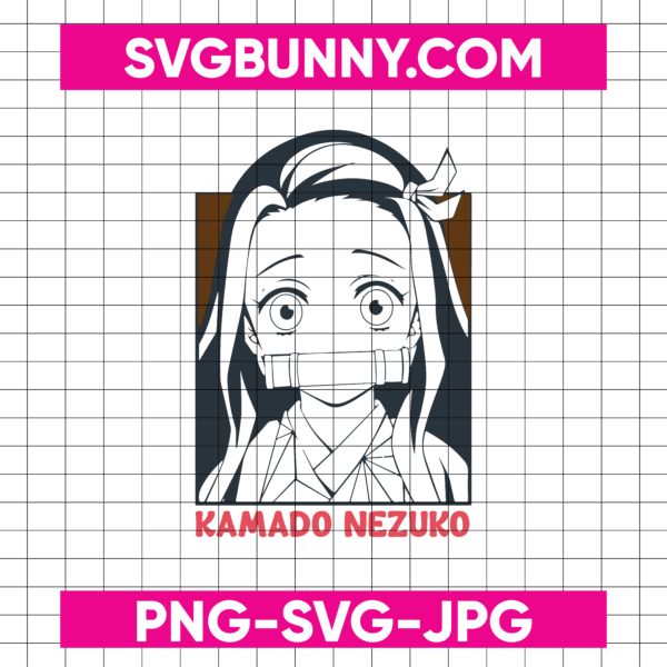 Kamado Nezuko SVG, Demon Slayer SVG, Manga And Anime SVG, JPG, PNG