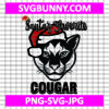 Santa’s Favorite Cougar SVG, Christmas School SVG, Funny Mascot SVG