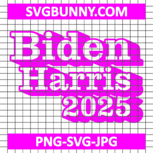 Biden Harris 2025 Pink SVG, JPG, DXF, EPS, PNG, Biden Harris 2025 SVG