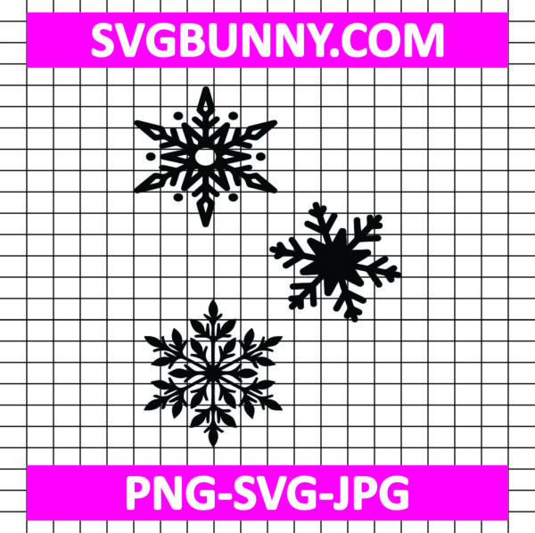 Christmas Snowflakes SVG Bundle, Winter Decorations