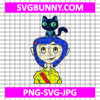 Coraline Machine Embroidery Design, Coraline SVG, PNG, JPG