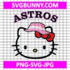 Hello Kitty Astros Pink SVG, Astros Kitty SVG, Hello Kitty SVG