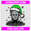 Pinhead Hellraiser SVG, Horror Christmas Theme Wearing A Santa Hat SVG, Christmas SVG