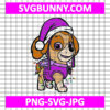 Skye Christmas Paw Dog Patrol SVG, Christmas Patrol SVG, Christmas Dog SVG, Christmas SVG