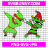 Turtle Dabbing Elf SVG, Christmas Dabbing SVG, Funny Christmas SVG