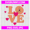 Bunny Heart Love SVG, Bad Bunny Valentine SVG, Valentines Day SVG