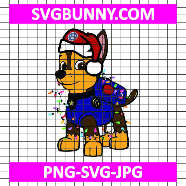 Chase Christmas Paw Dog Patrol SVG, Christmas Patrol SVG