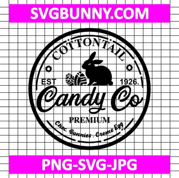 Cottontail Candy Company Easter SVG, Easter Carrot SVG, Easter Bunny SVG, Easter SVG