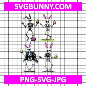 Dancing Skeleton Easter SVG, Skeleton Easter SVG, Easter Funny SVG