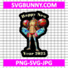 Franky New Year 2025 SVG, Franky SVG, One Piece SVG, Anime SVG