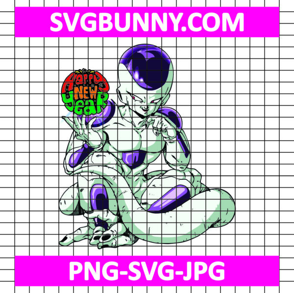 Frieza New Year SVG, Frieza SVG, Anime SVG, Dragon Ball Z SVG