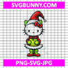 Grinch Hello Kitty SVG, Christmas SVG, Grinchmas Hello Kitty SVG, Kawaii SVG, Cricut Silhouette Vector Cut File