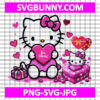 Hello Kitty Be Mine Candy SVG, Hello Kitty Valentine SVG, Candy Heart SVG, Valentines Day SVG, PNG DXF EPS