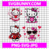 Hello Kitty Cupid Valentine's Day SVG, Hello Kitty Valentine Bundle SVG, Vallentine's Day SVG, Vallentine's Love Heart SVG