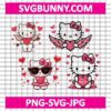 Hello Kitty Loves SVG, Hello Kitty Heart SVG, Hello Kitty Valentines Day SVG, Love SVG,