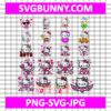 Hello Kitty Valentine day SVG bundle, Happy Valentines Day SVG, for Cricut, digital, file cut SVG