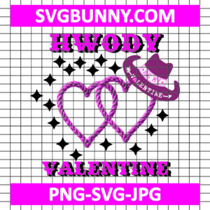 Howdy Valentine Heart Rope SVG, How Valentine's SVG, Heart SVG, Love SVG