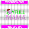 Joyful Mama Holiday Ball SVG, Cute Christmas SVG, Disco Santa SVG