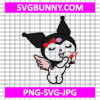 Kuromi angel Valentine Day SVG, Valentines Day SVG, Kuromi SVG