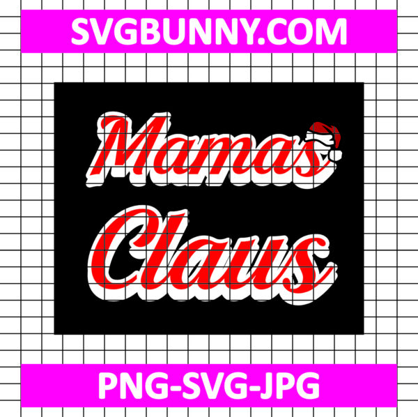 Mama Claus SVG, Christmas Lights SVG, Christmas Ornaments SVG