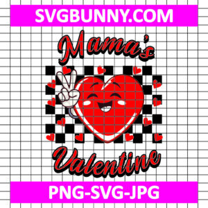 Mama's Valentines Day SVG, Heart Valentine PNG, Happy Valentine's Day SVG