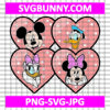 Mickey Mouse Friends Heart Valentine SVG, Disney Valentine SVG, Valentine's Day SVG, Mickey Mouse SVG