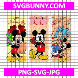 Mickey on Valentines Day SVG, Dating SVG, Valentine PNG, Mickey SVG