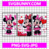 Minnie on Valentine Day SVG, Dating SVG, Valentines Day SVG, Mickey Mouse SVG