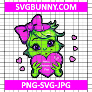 Miss Grinch on Valentine Day SVG, Grinch SVG, Valentines Day SVG