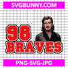 Morgan Wallen Braves SVG, 98 Braves SVG, Atlanta Braves SVG