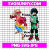 My Hero Academia & One Piece New Year SVG, My Hero Academia SVG, One Piece SVG, Anime SVG