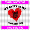 My kitty is my Valentine SVG, Heart Shaped SVG, Valentines Day SVG