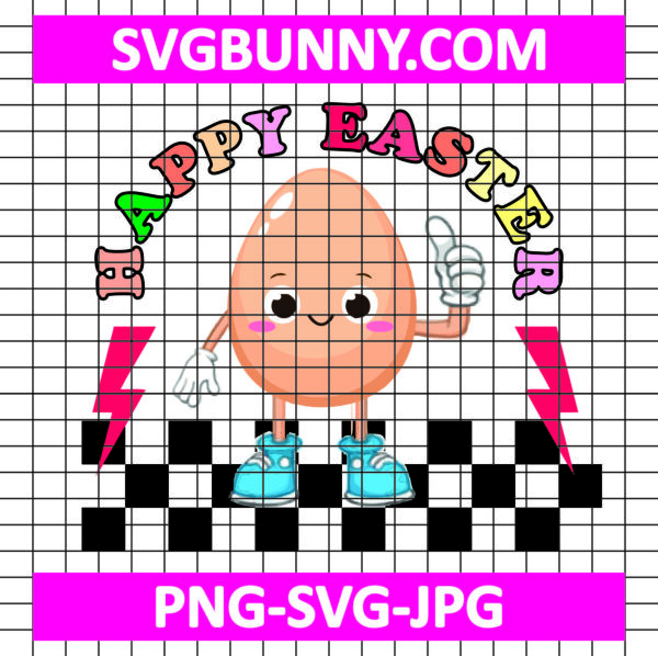 Retro Easter SVG, Toddler Easter SVG, Easter Egg, Easter SVG