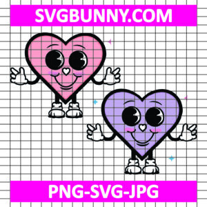 Retro Valentines Heart SVG, Retro Heart SVG, Valentines Day SVG