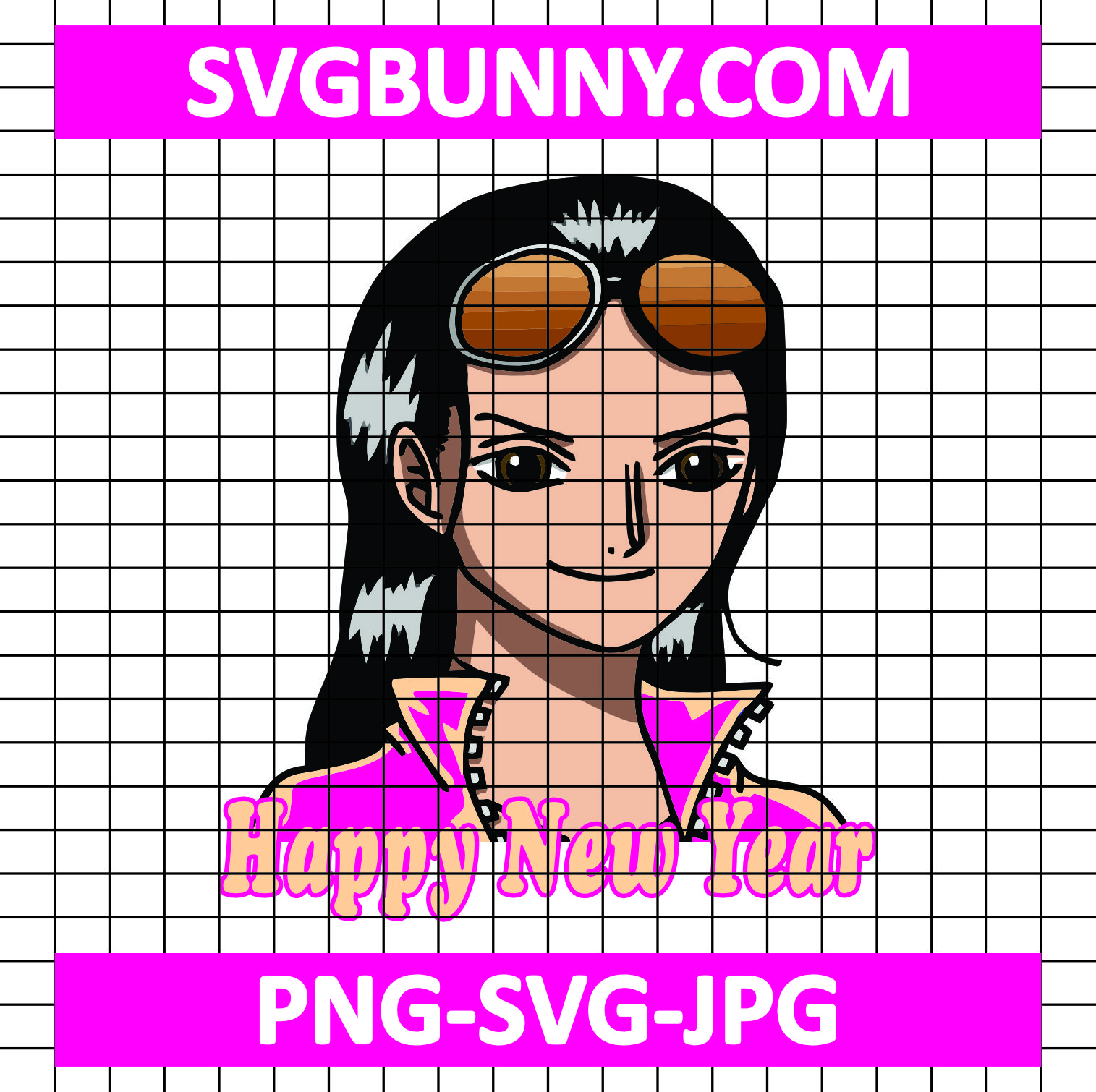 Robin New Year SVG, Nico Robin SVG, One Piece SVG, Anime SVG Usopp Happy New Year SVG Robin New Year SVG, Nico Robin SVG, One Piece SVG, Anime SVG