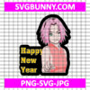 Sakura Happy New Year SVG, Sakura SVG, Naruto Shippuden SVG, Anime SVG