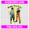 Sasuke & Naruto New Year SVG, Sasuke and Naruto SVG, Sasuke SVG, Anime SVG