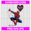 Spider Man SVG, Spider Man heart Valentine SVG, Valentines Day SVG, Marvel SVG