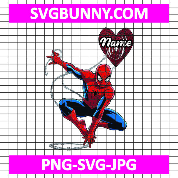 Spider Man SVG, Spider Man heart Valentine SVG, Valentines Day SVG, Marvel SVG