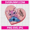 Stitch Angel Better Together Valentine SVG, Stitch and Angel SVG, Cute Stitch SVG, Valentines Day SVG