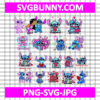 Stitch Couple Be My Valentine Bundle SVG, Disney Stitch Valentines Day SVG, Stitch SVG