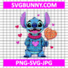 Stitch Valentine candy heart SVG, Stitch SVG, Valentines Day SVG