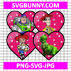 Toy Story member SVG, Toy Story heart Valentine SVG, Disney Valentines Day SVG