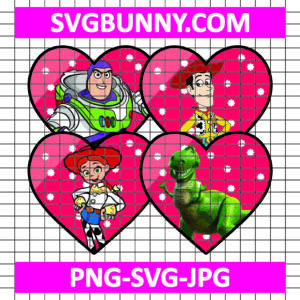 Toy Story member SVG, Toy Story heart Valentine SVG, Disney Valentines Day SVG