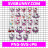 Valentine's Hello Kitty Bundle, Valentine kawaii kitty SVG, Hello Kitty PNG, Valentines Day SVG, EPS, DXF, Cut File