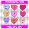 Valentine's Candy Heart SVG, Candy Heart SVG, Valentine's Day SVG, Love SVG, Cute SVG, Hello Kitty SVG