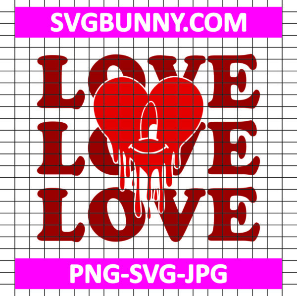 Valentines Sad Heart Love SVG, Bad Bunny Valentine's SVG, Valentines Day SVG