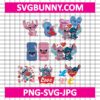 Valentines Stitch SVG Bundle, Happy Valentines Day SVG, Stitch and Angel SVG, Stitch Love SVG