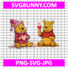 Winnie The Pooh Candy Heart SVG, Pooh Bear Love Valentines Day SVG, Winnie Pooh Lover SVG, DXF PNG EPS