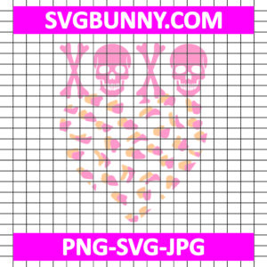 Xoxo Skull Valentine SVG, Skull SVG, Valentines Day SVG